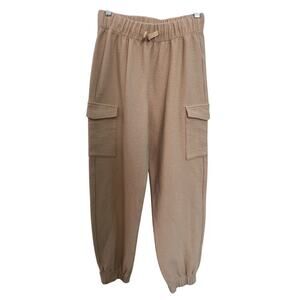Rylee and Cru Tan Textured Cargo Joggers Size S